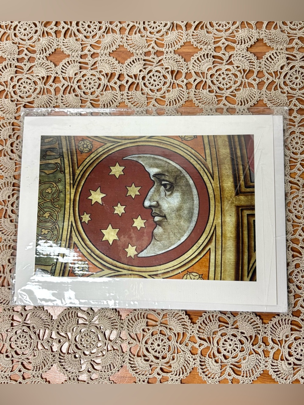 Vintage 90s Celestial Moon Paul Guess Photography Blank Photo Card Print